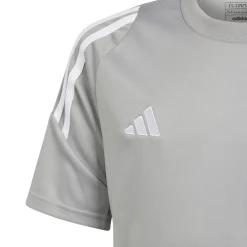 adidas Tiro 24 Voetbalshirt Kids Lichtgrijs Wit