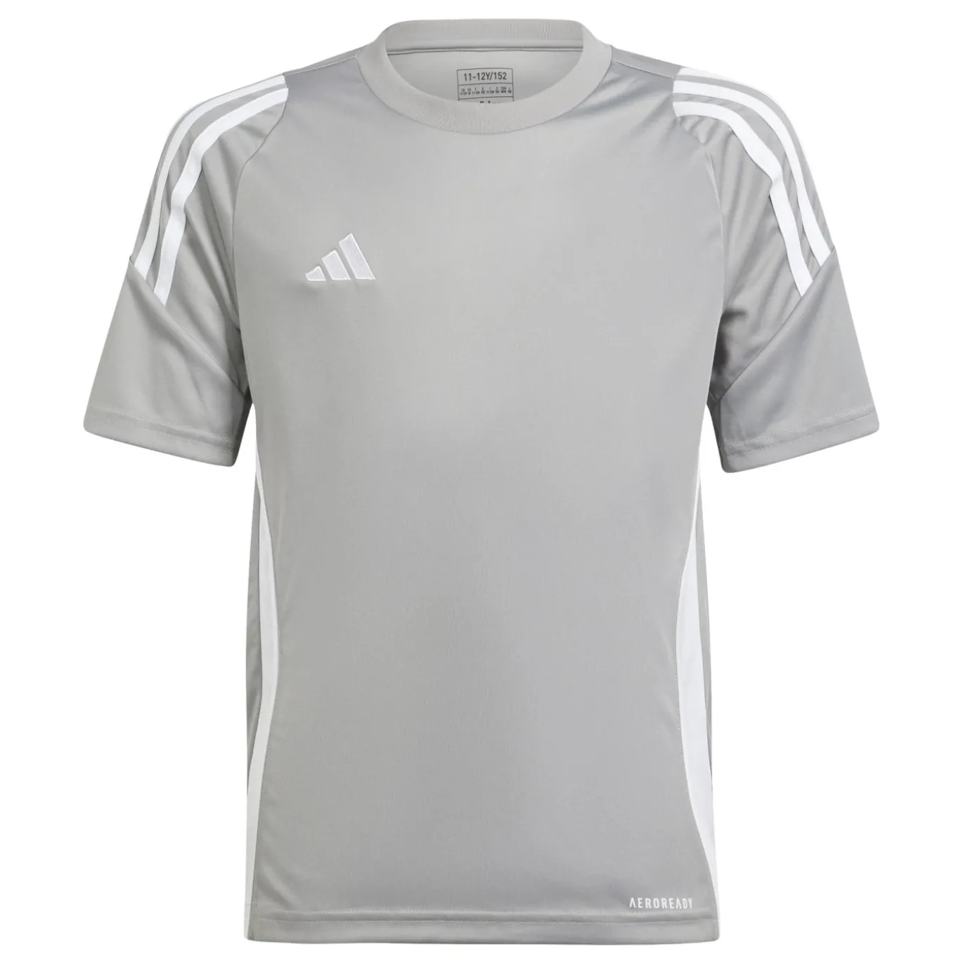 adidas Tiro 24 Voetbalshirt Kids Lichtgrijs Wit