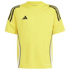 adidas Tiro 24 Voetbalshirt Kids Geel Zwart Wit
