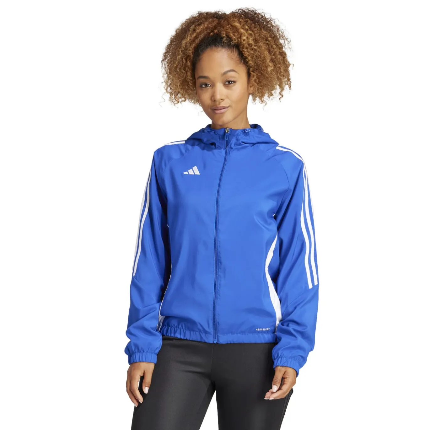 adidas Tiro 24 Windbreaker Dames Blauw Wit