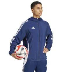 adidas Tiro 24 Windbreaker Donkerblauw Wit
