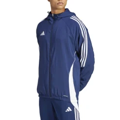 adidas Tiro 24 Windbreaker Donkerblauw Wit