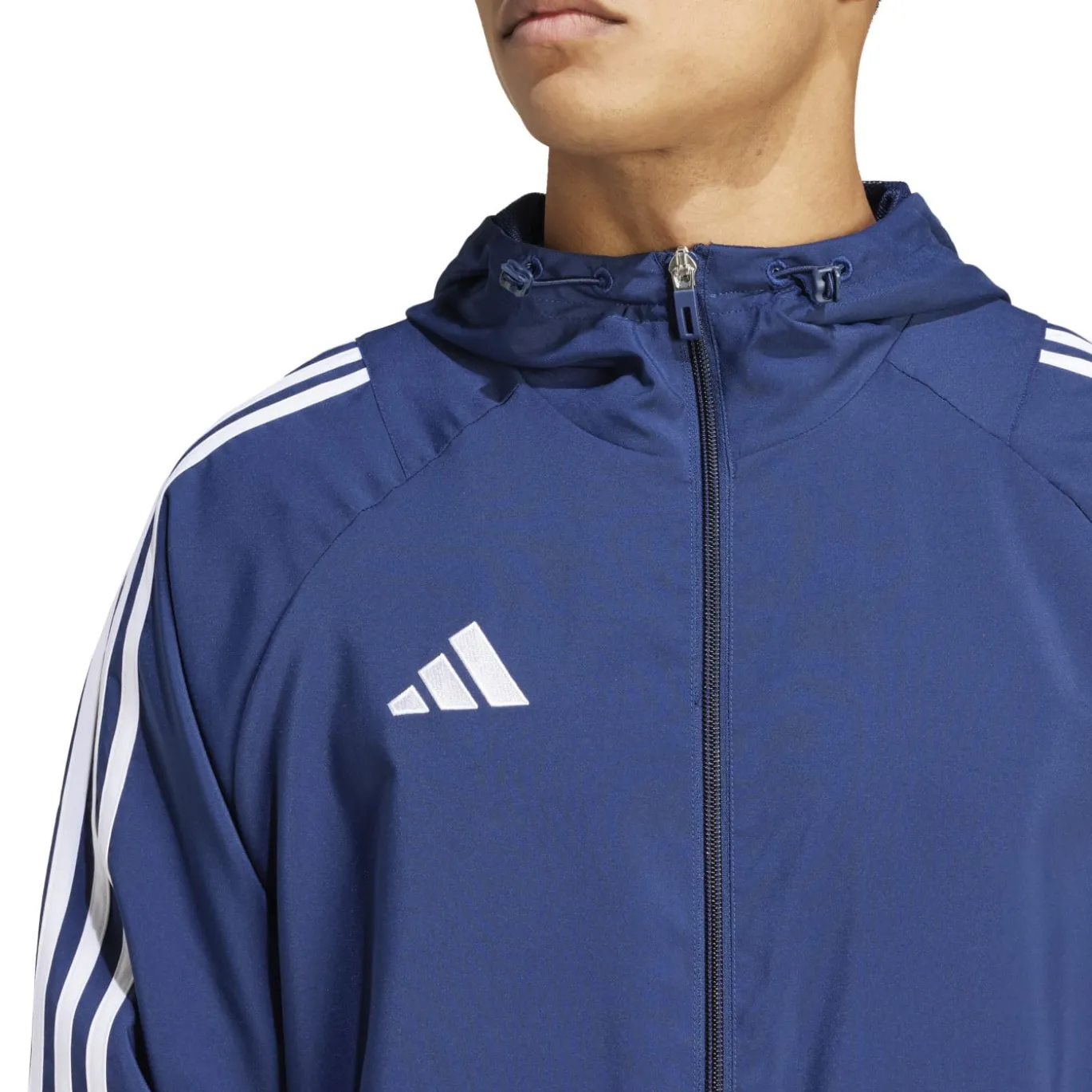 adidas Tiro 24 Windbreaker Donkerblauw Wit