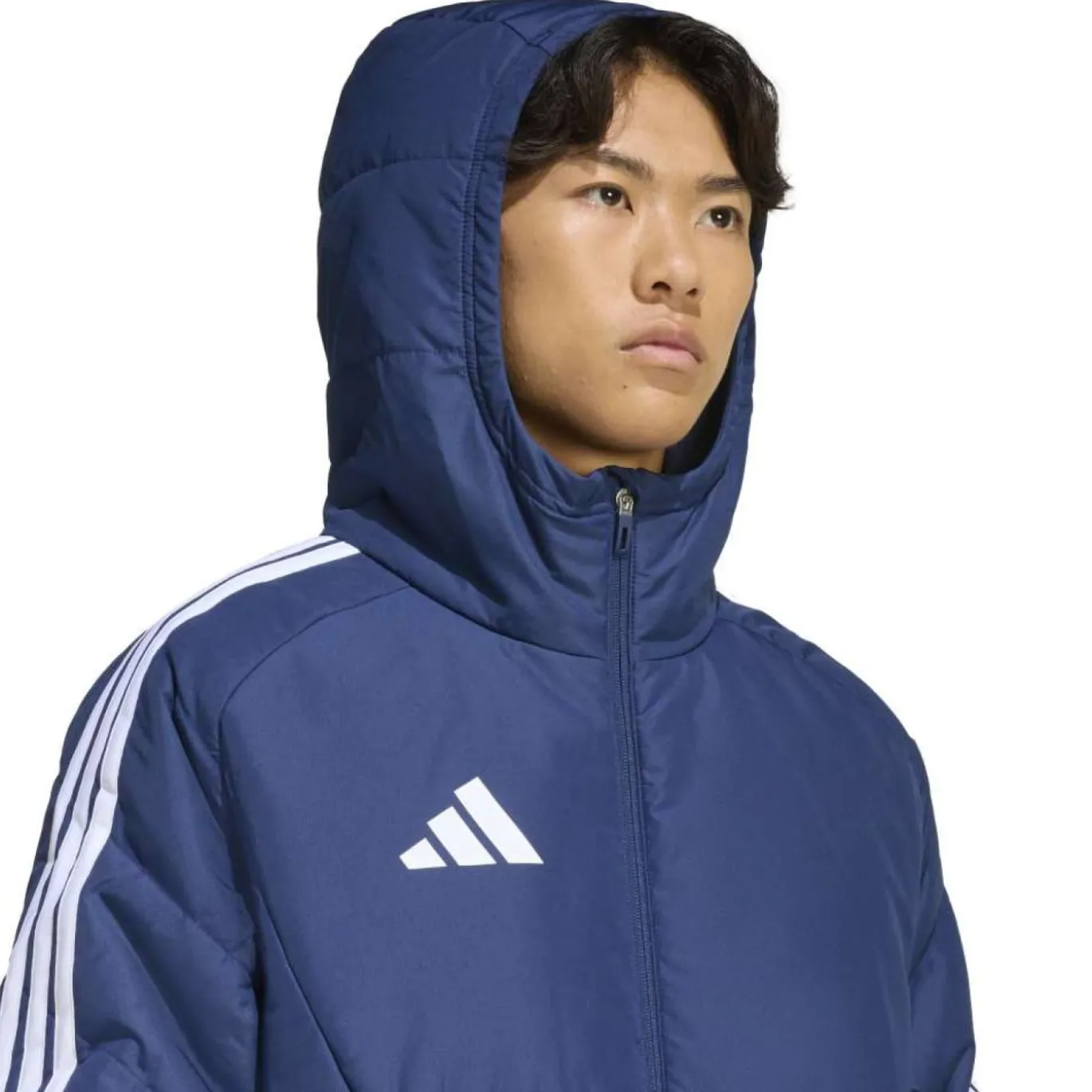adidas Tiro 26 Winterjas Donkerblauw Wit