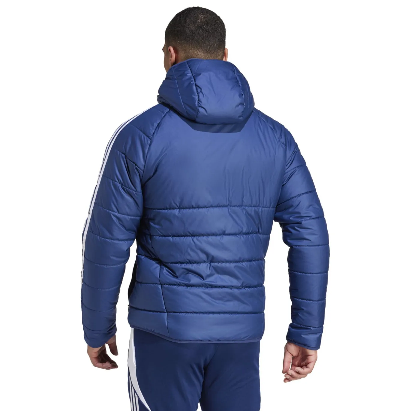 adidas Tiro 24 Winterjas Donkerblauw Wit