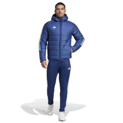 adidas Tiro 24 Winterjas Donkerblauw Wit