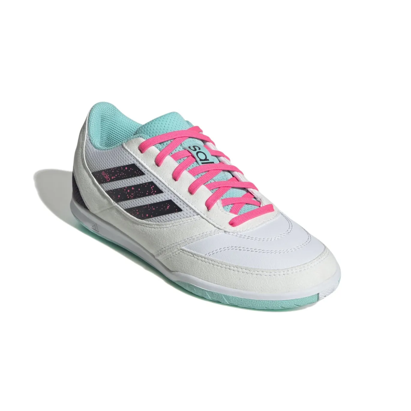 adidas Top Sala Competition II Zaalvoetbalschoenen (IN) Kids Wit Zwart Turquoise Roze