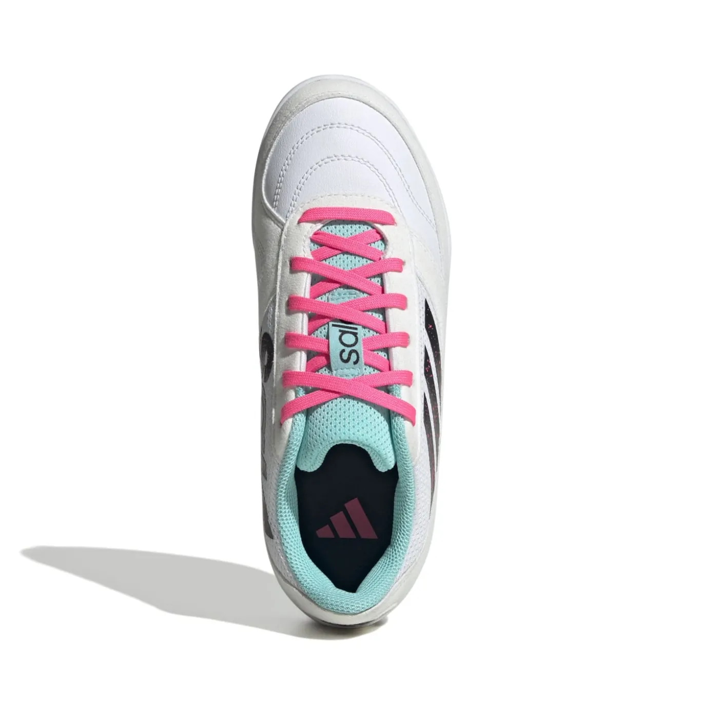 adidas Top Sala Competition II Zaalvoetbalschoenen (IN) Kids Wit Zwart Turquoise Roze