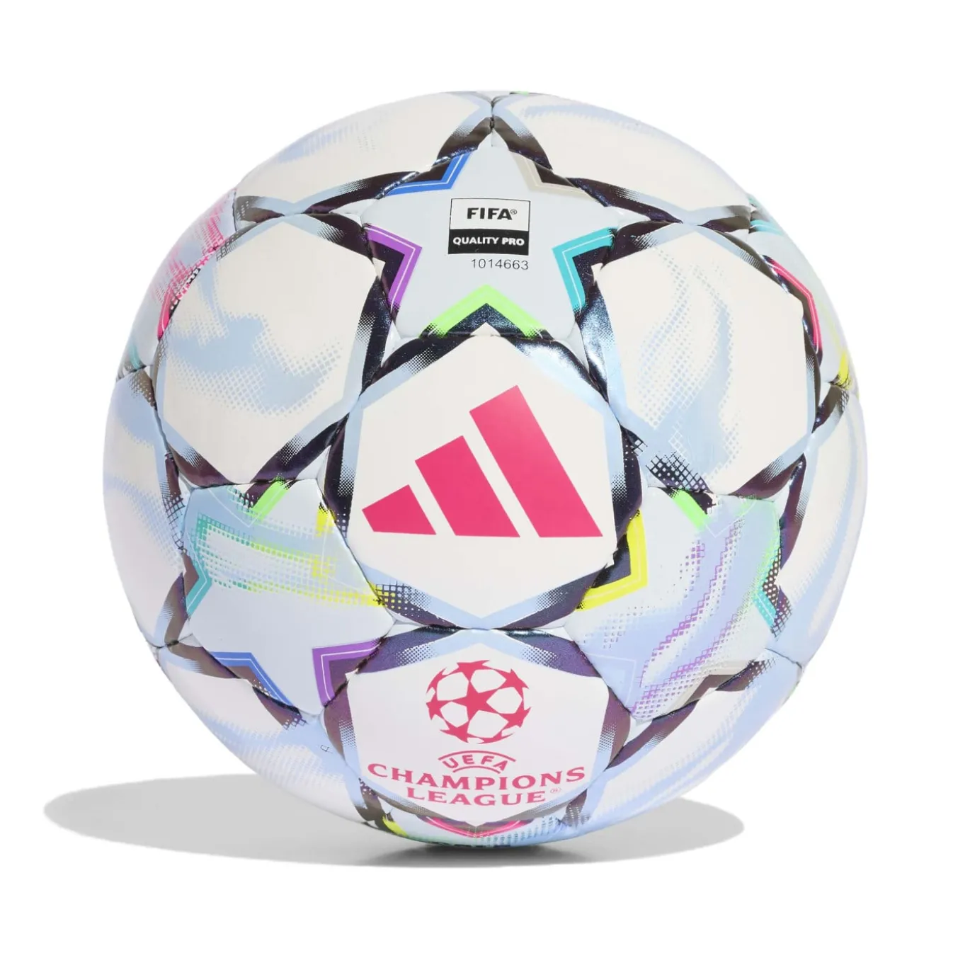 adidas UEFA Champions League Pro Zaalvoetbal Maat 4 2026-2027 Wit Roze Multicolor