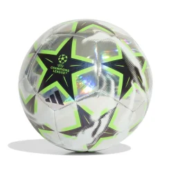 adidas UEFA Champions League Training Foil Voetbal Maat 5 2026-2027 Zilver Zwart Neongeel