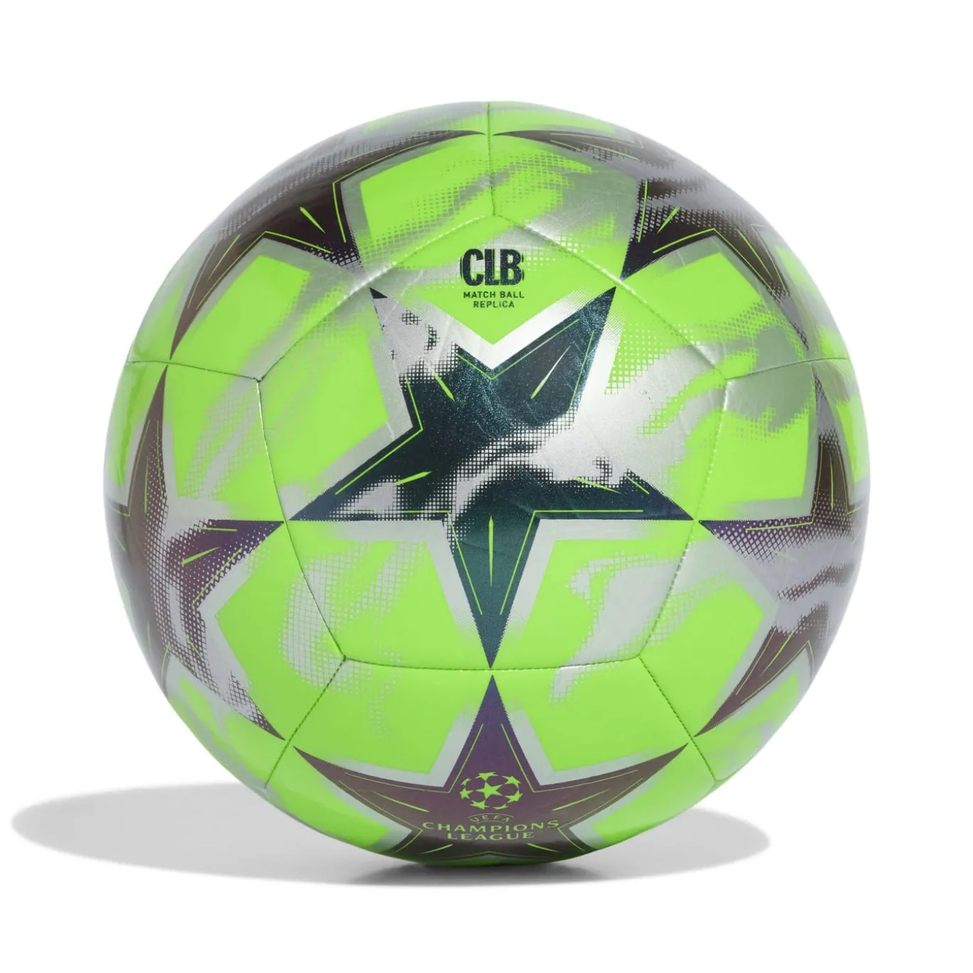 adidas UEFA Champions League Club Voetbal Maat 5 2026-2027 Zilvergrijs Zwart Felgroen