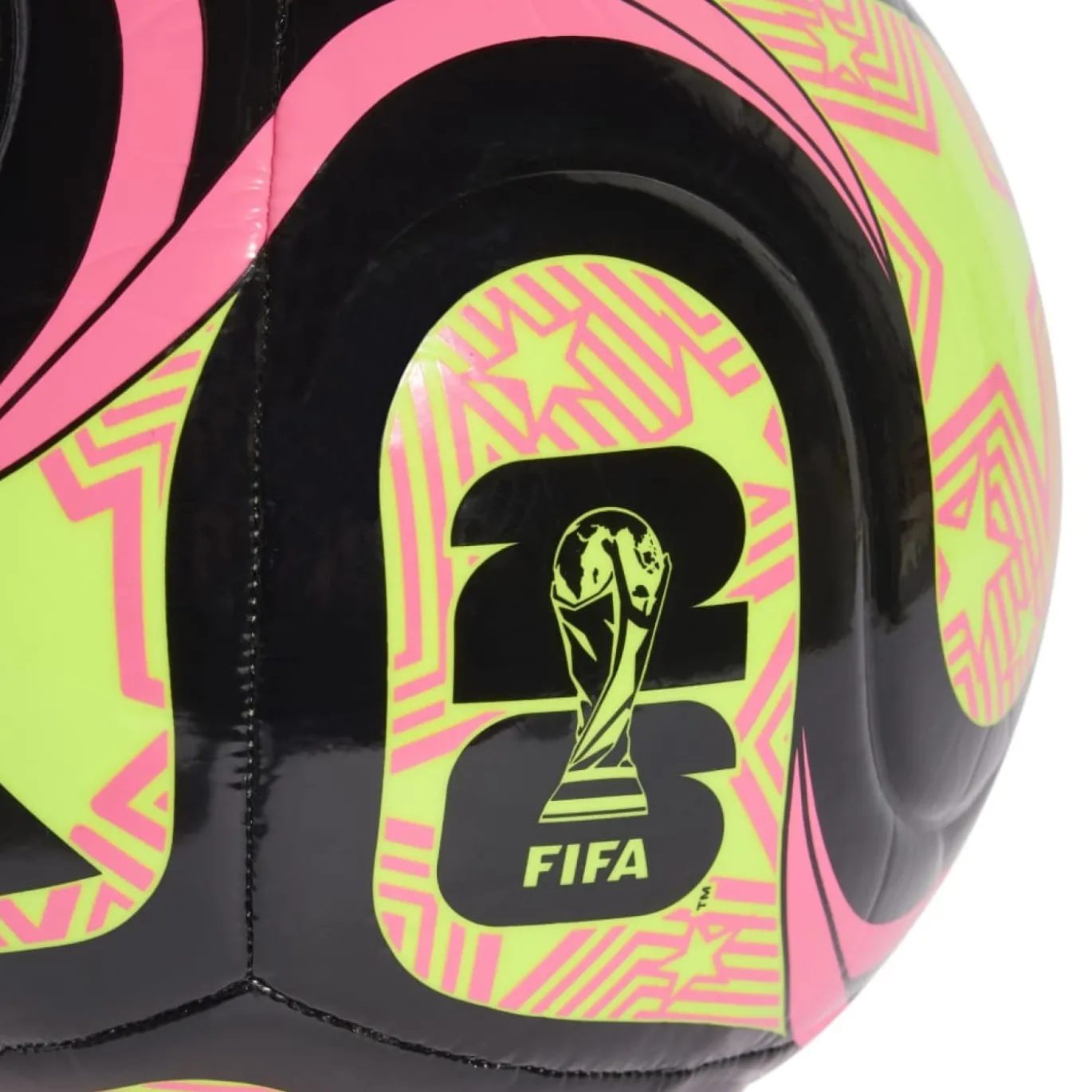 adidas WK 2026 Trionda Club Voetbal Maat 5 Zwart Geel Roze