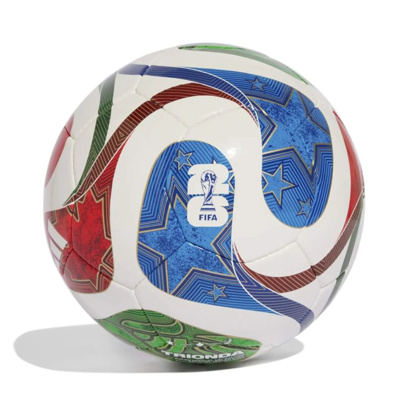 adidas WK 2026 Trionda Pro Zaalvoetbal Maat 4 Wit Blauw Rood Groen