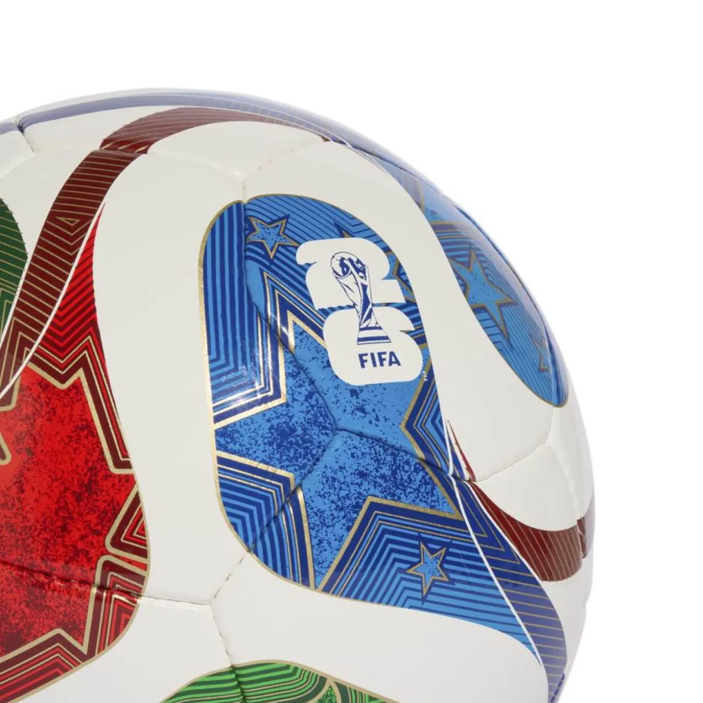adidas WK 2026 Trionda Pro Zaalvoetbal Maat 4 Wit Blauw Rood Groen
