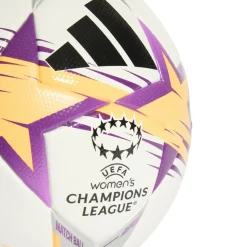 adidas Women's UEFA Champions League League Voetbal Maat 5 2026-2027 Wit Zwart Paars Oranje