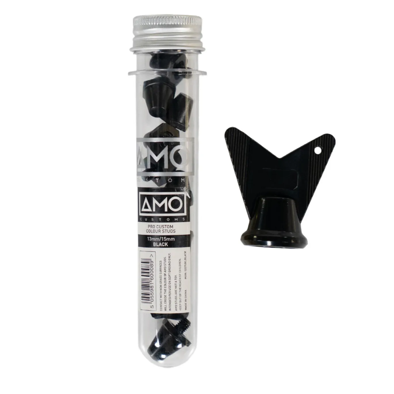 Amo Pro IJzeren Noppen 13x15MM 12 Stuks Zwart