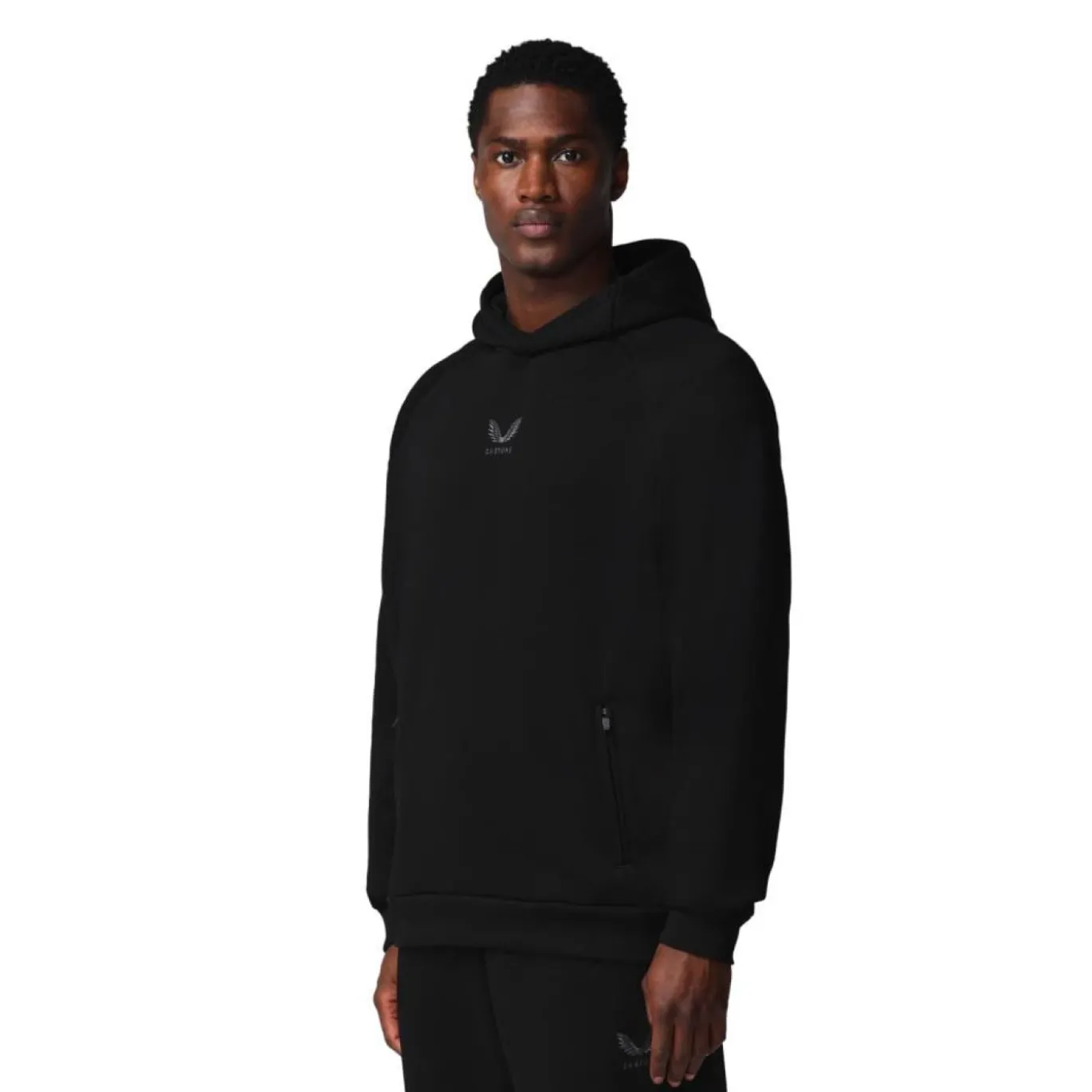 Castore Adapt Fleece Hoodie Zwart Donkergrijs