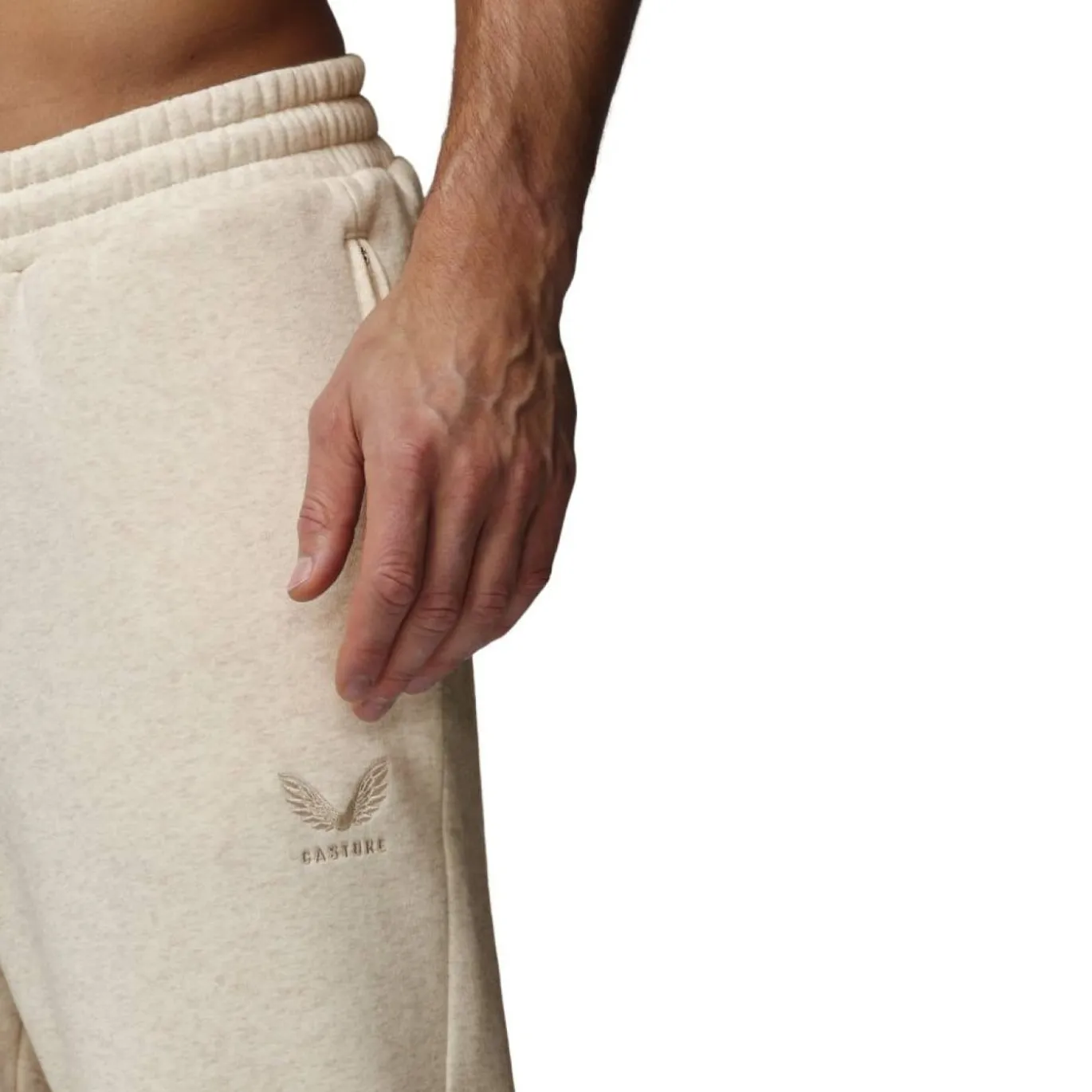 Castore Adapt Fleece Joggingbroek Lichtbeige