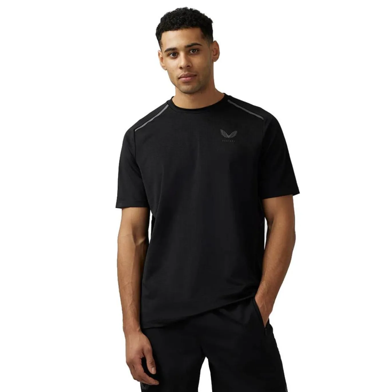 Castore Aeromesh T-Shirt Zwart Grijs