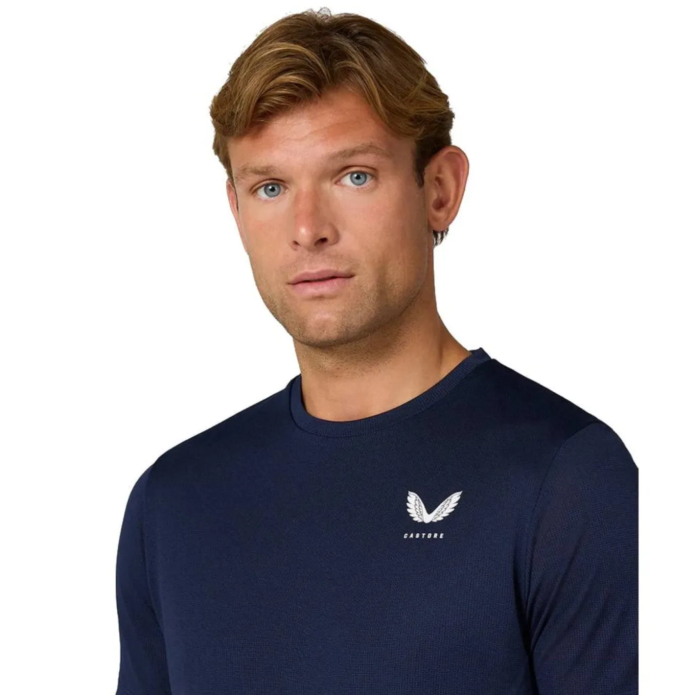 Castore Engineerd T-Shirt Donkerblauw Wit