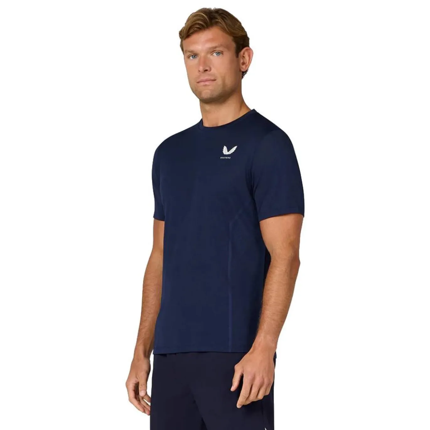 Castore Engineerd T-Shirt Donkerblauw Wit