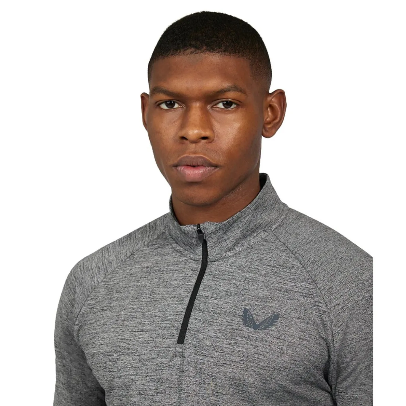 Castore Essentials Trainingstrui 1/4-Zip Donkergrijs Zwart
