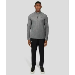 Castore Essentials Trainingstrui 1/4-Zip Donkergrijs Zwart