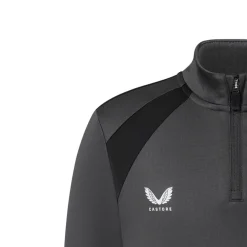 Castore FC Twente Trainingstrui 1/4-Zip 2026-2027 Kids Donkergrijs Zwart