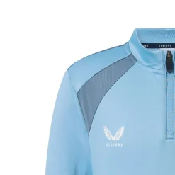 Castore FC Twente Trainingstrui 1/4-Zip 2026-2027 Kids Lichtblauw Donkerblauw