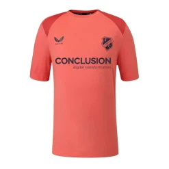 Castore FC Utrecht Trainingsshirt 2026-2027 Lichtrood Donkerrood