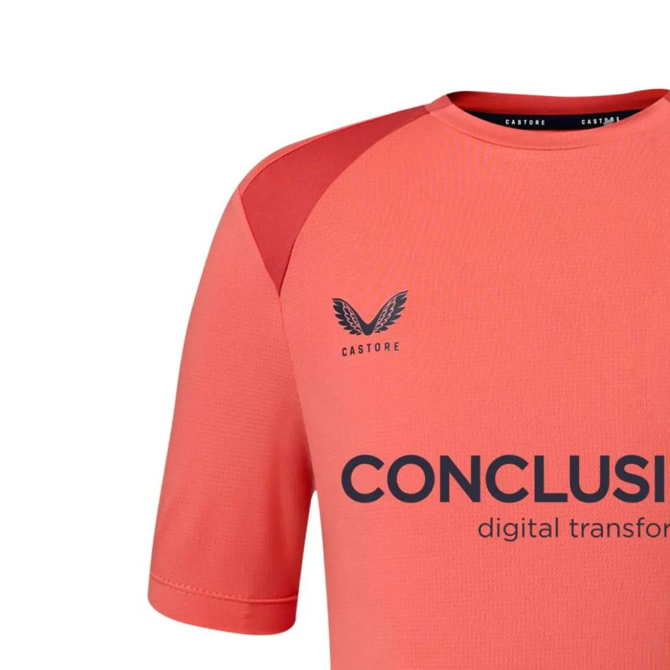 Castore FC Utrecht Trainingsshirt 2026-2027 Lichtrood Donkerrood