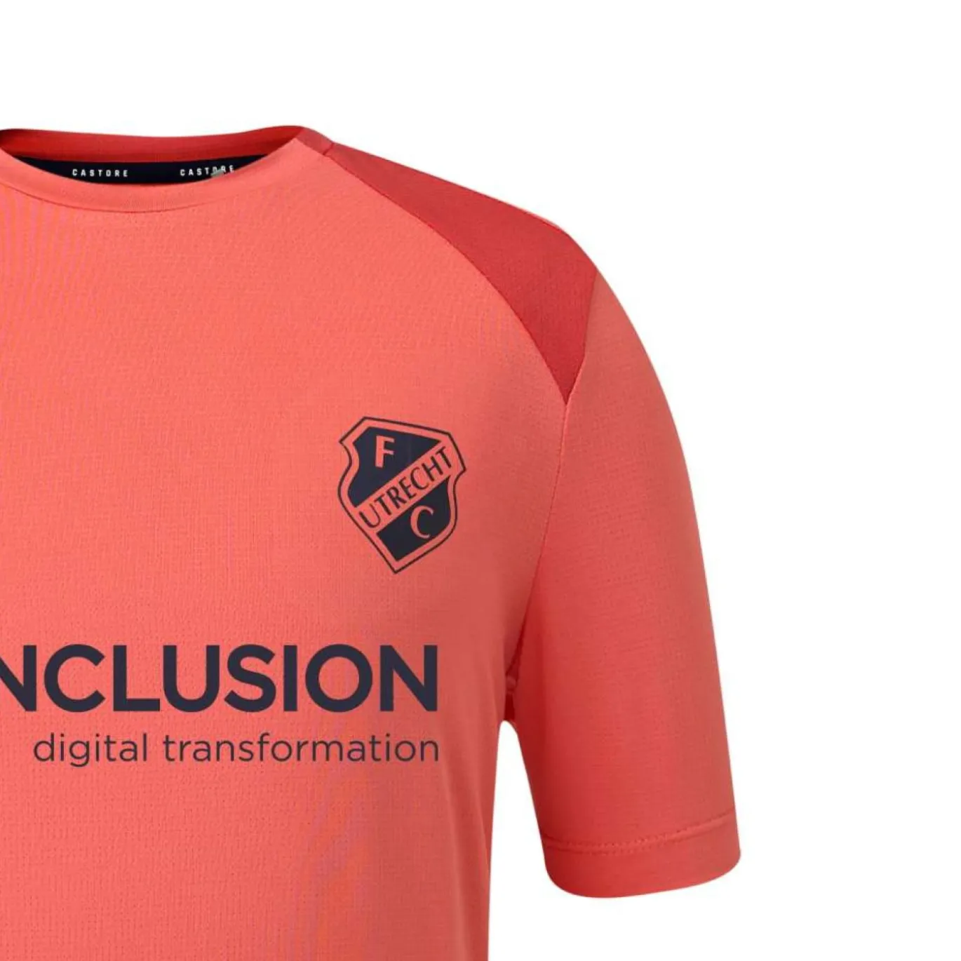 Castore FC Utrecht Trainingsset 2026-2027 Kids Lichtrood Donkerblauw Blauw
