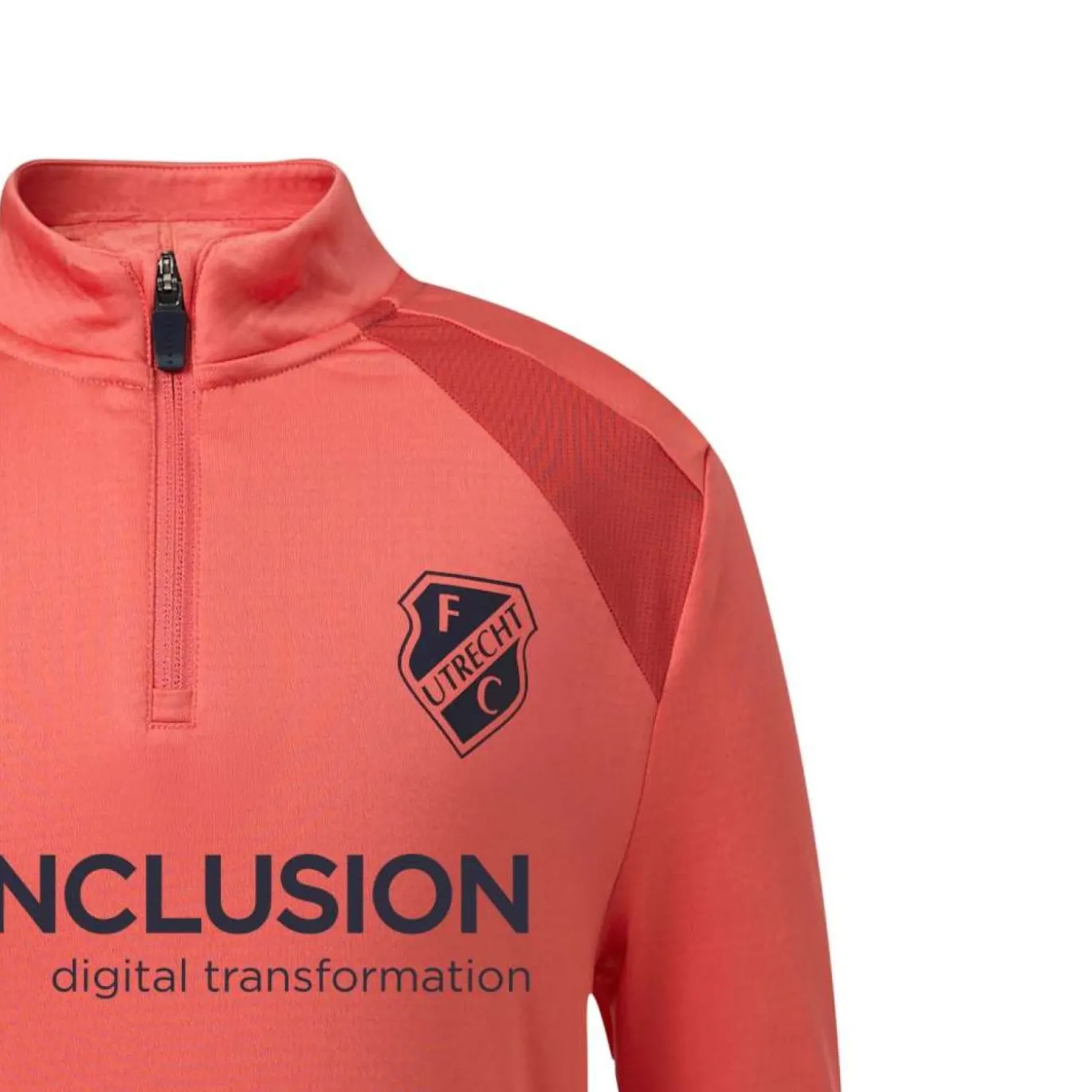 Castore FC Utrecht Trainingspak 1/4-Zip 2026-2027 Kids Lichtrood Donkerblauw