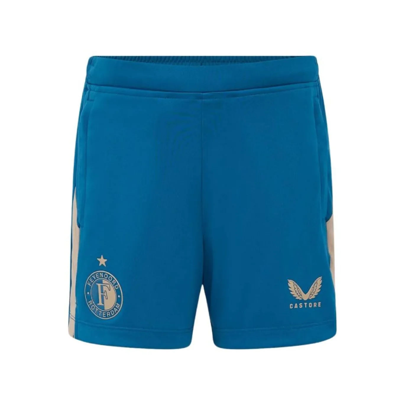 Castore Feyenoord Pre-Match Trainingsbroekje 2025-2026 Kids Donkerblauw Grijs