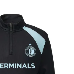 Castore Feyenoord Trainingstrui 1/4-Zip 2026-2027 Zwart Lichtblauw