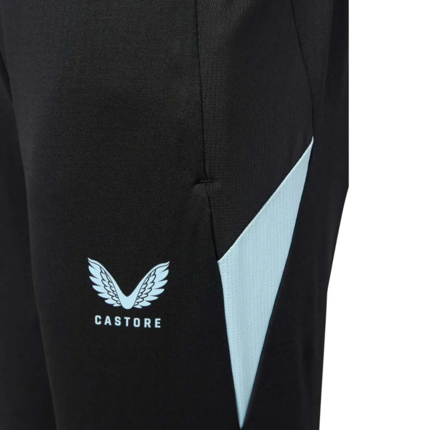 Castore Feyenoord Trainingsbroek 2026-2027 Kids Zwart Lichtblauw
