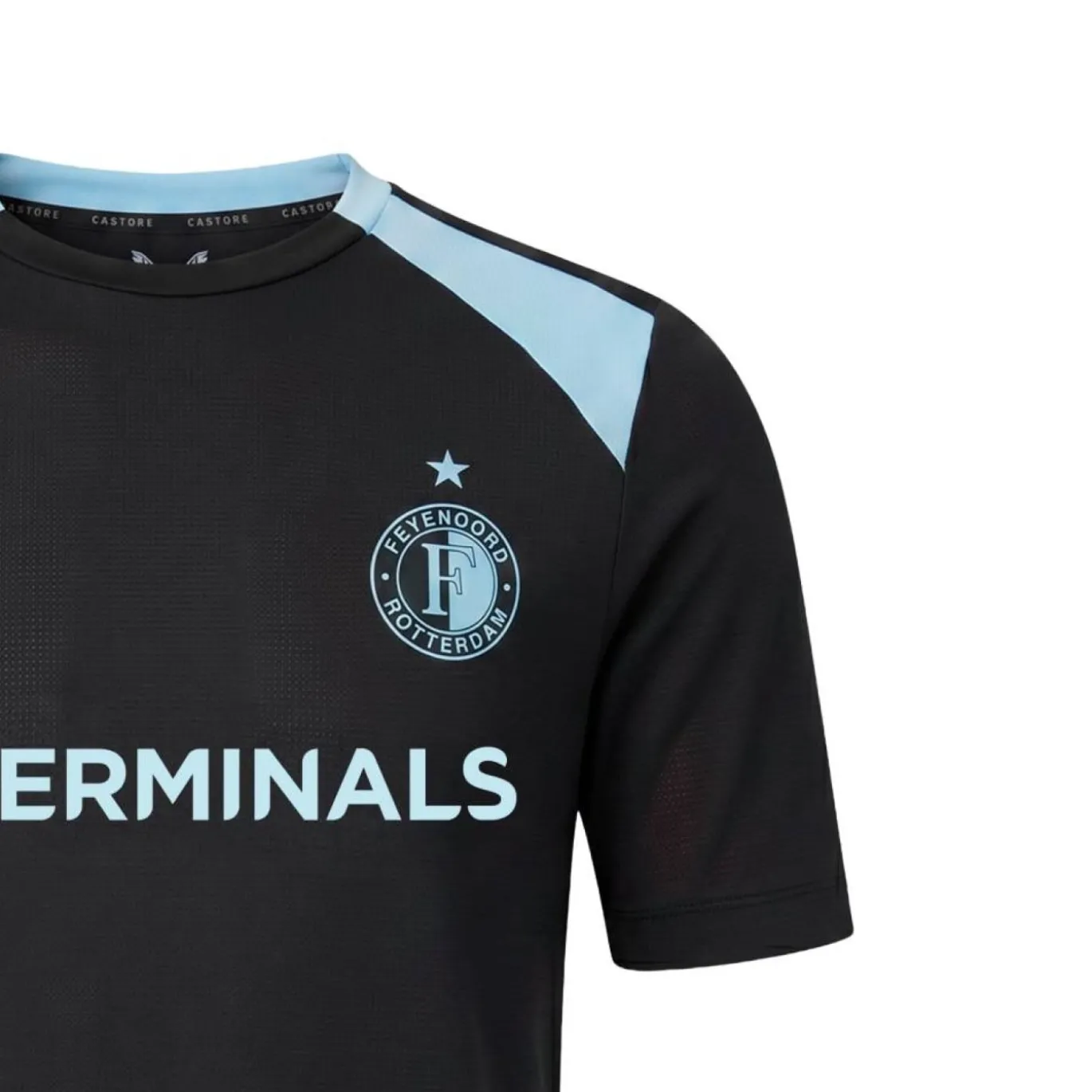 Castore Feyenoord Trainingsset 2026-2027 Kids Zwart Lichtblauw
