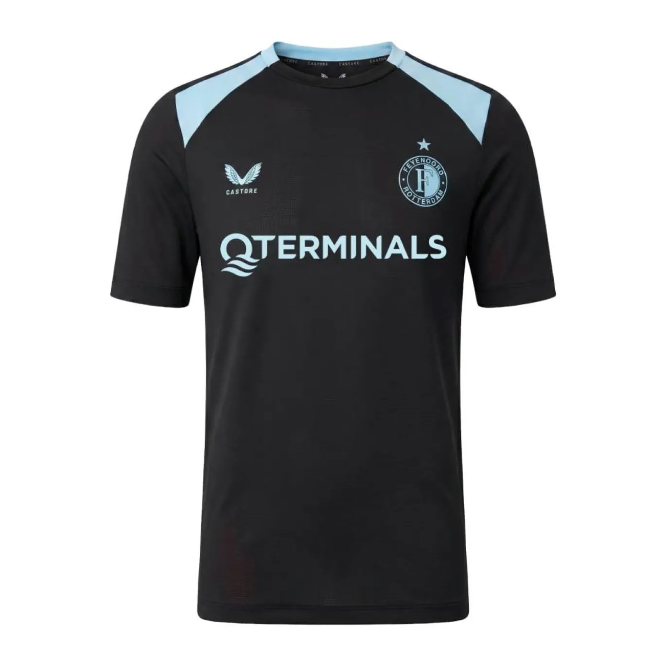 Castore Feyenoord Trainingsset 2026-2027 Kids Zwart Lichtblauw
