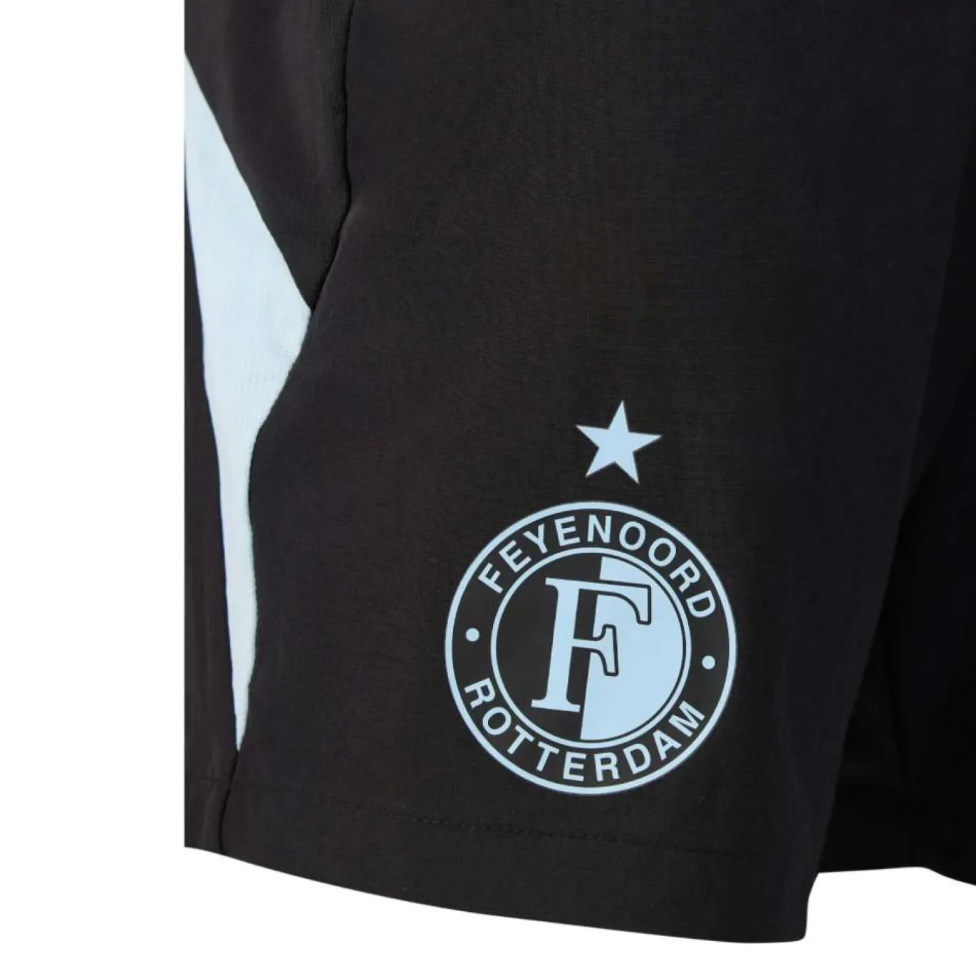 Castore Feyenoord Trainingsbroekje 2026-2027 Zwart Lichtblauw