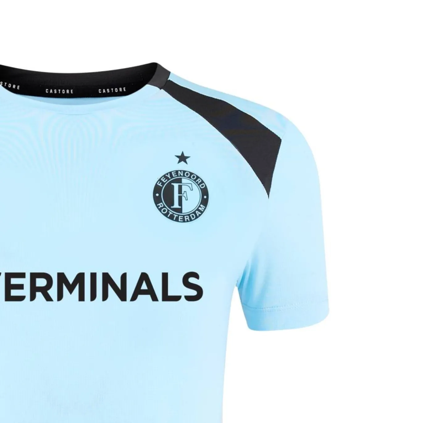 Castore Feyenoord Trainingsshirt 2026-2027 Dames Lichtblauw Zwart