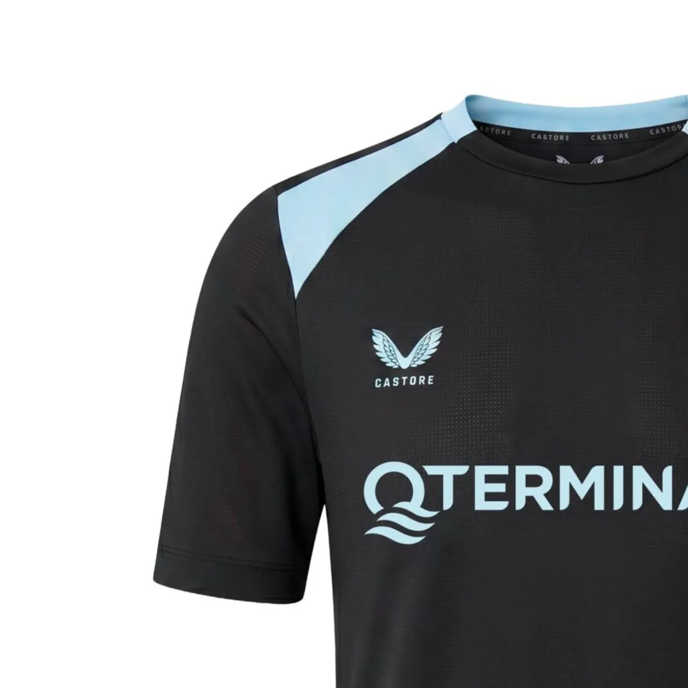 Castore Feyenoord Trainingsshirt 2026-2027 Kids Zwart Lichtblauw