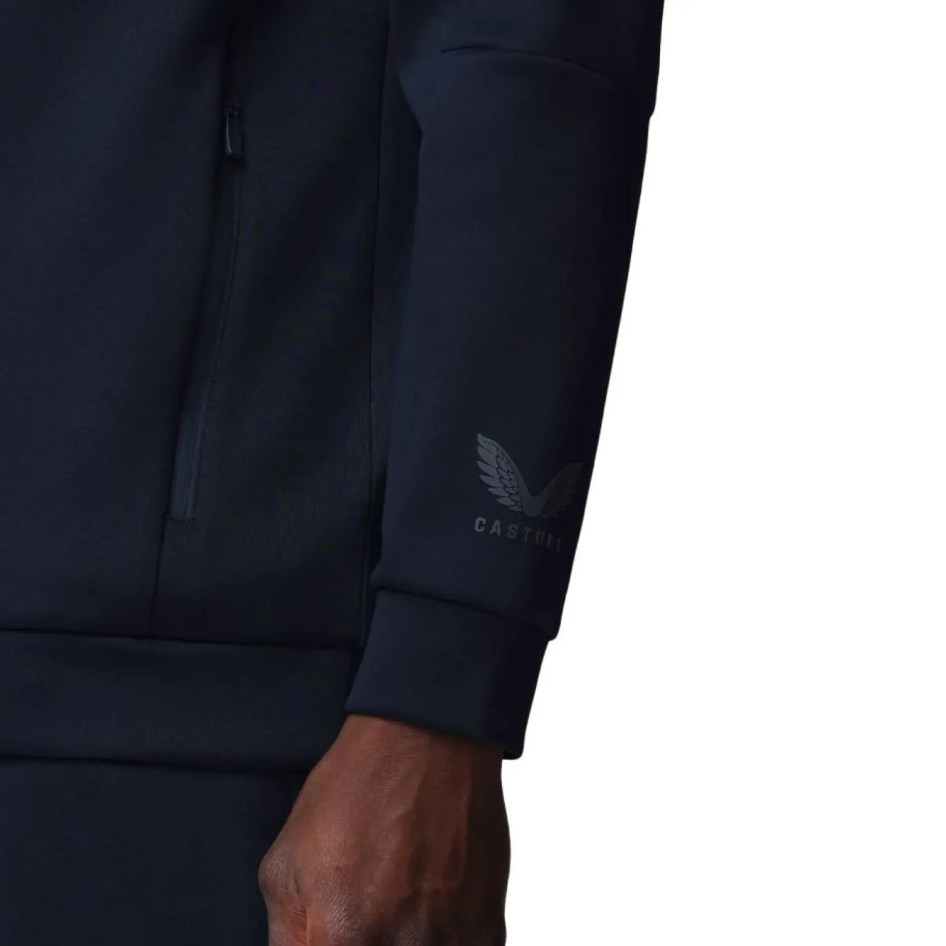 Castore Flex Lifestyle Hoodie Donkerblauw Grijsblauw