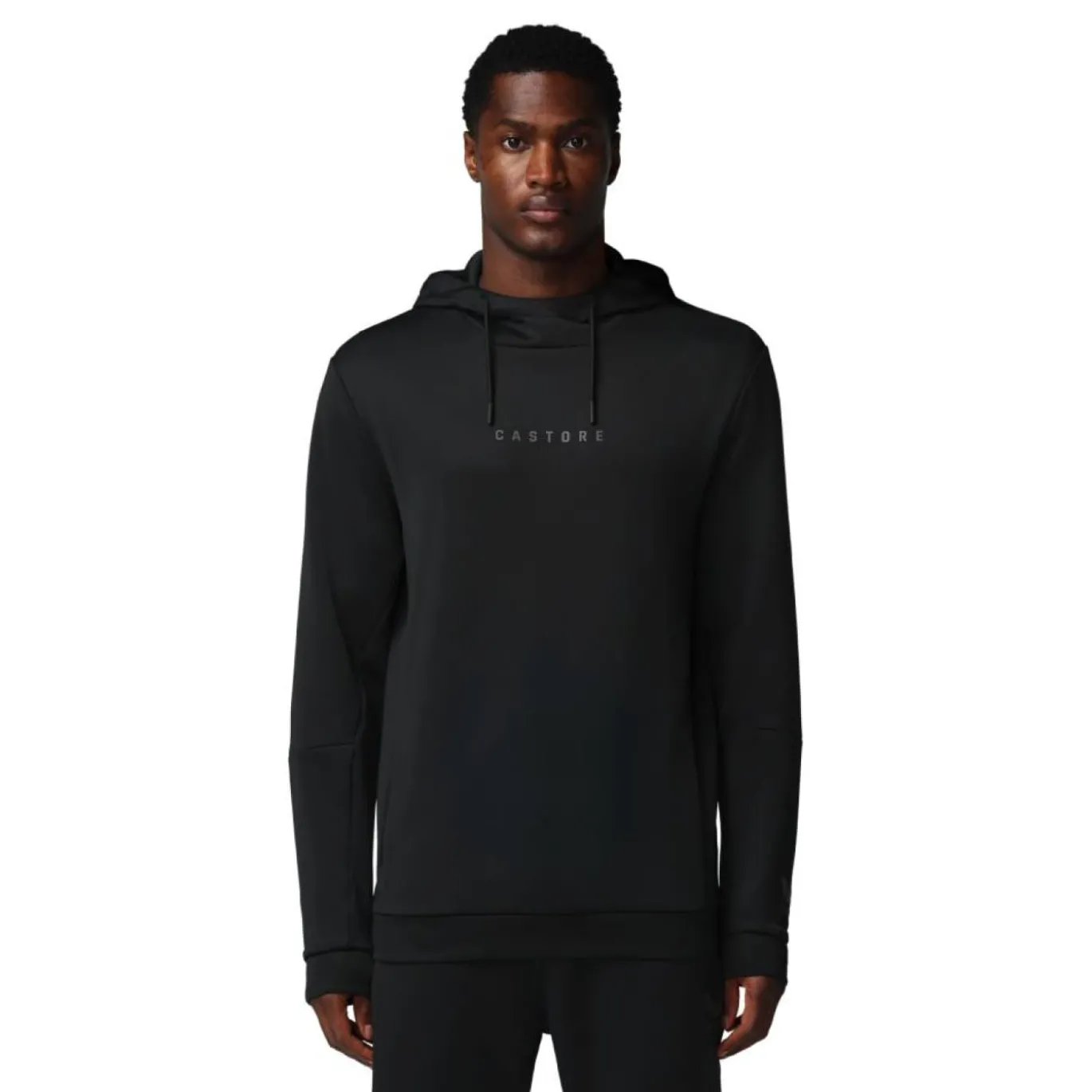 Castore Flex Lifestyle Joggingpak Hooded Zwart Donkergrijs