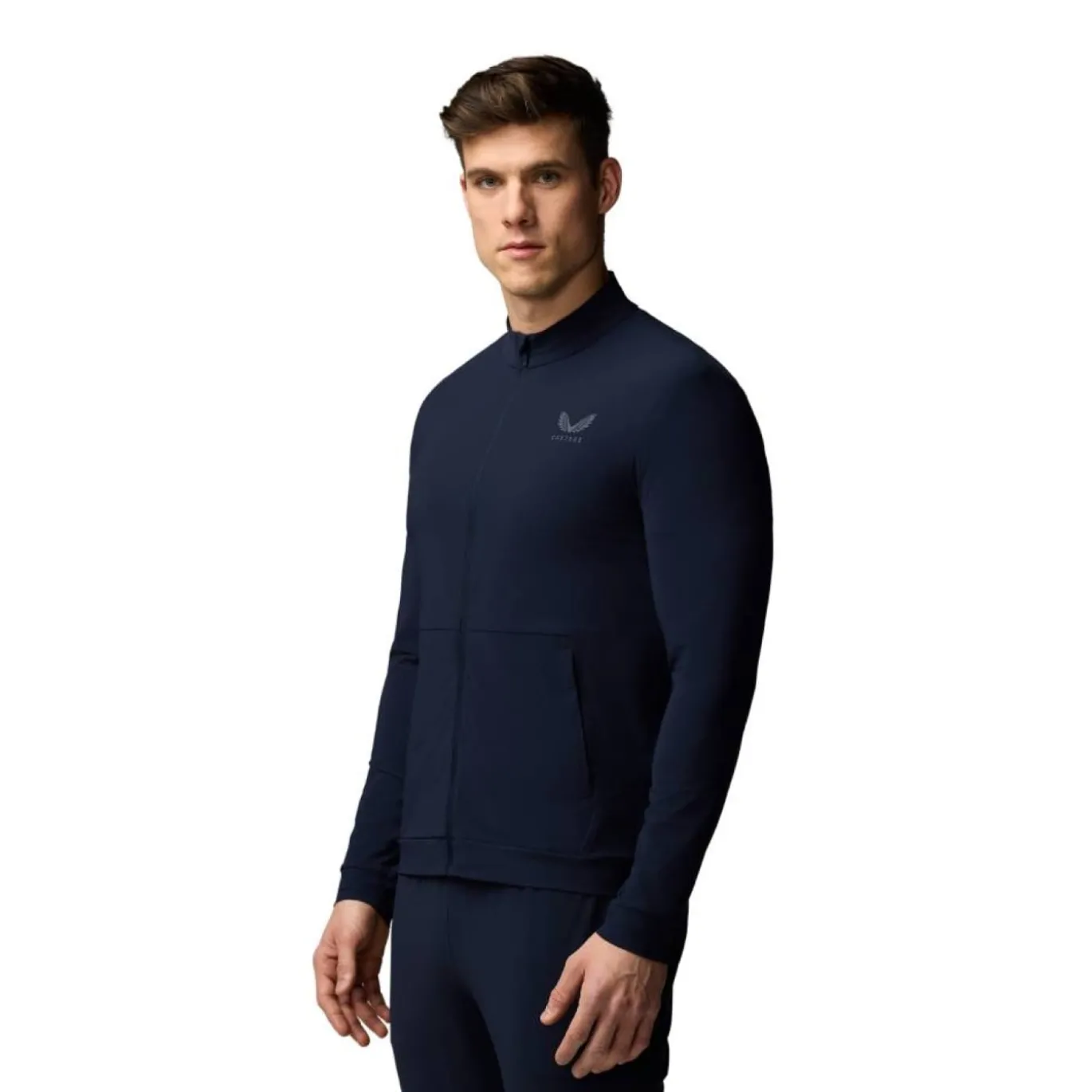 Castore Flex Lifestyle Trainingsjack Donkerblauw Grijs