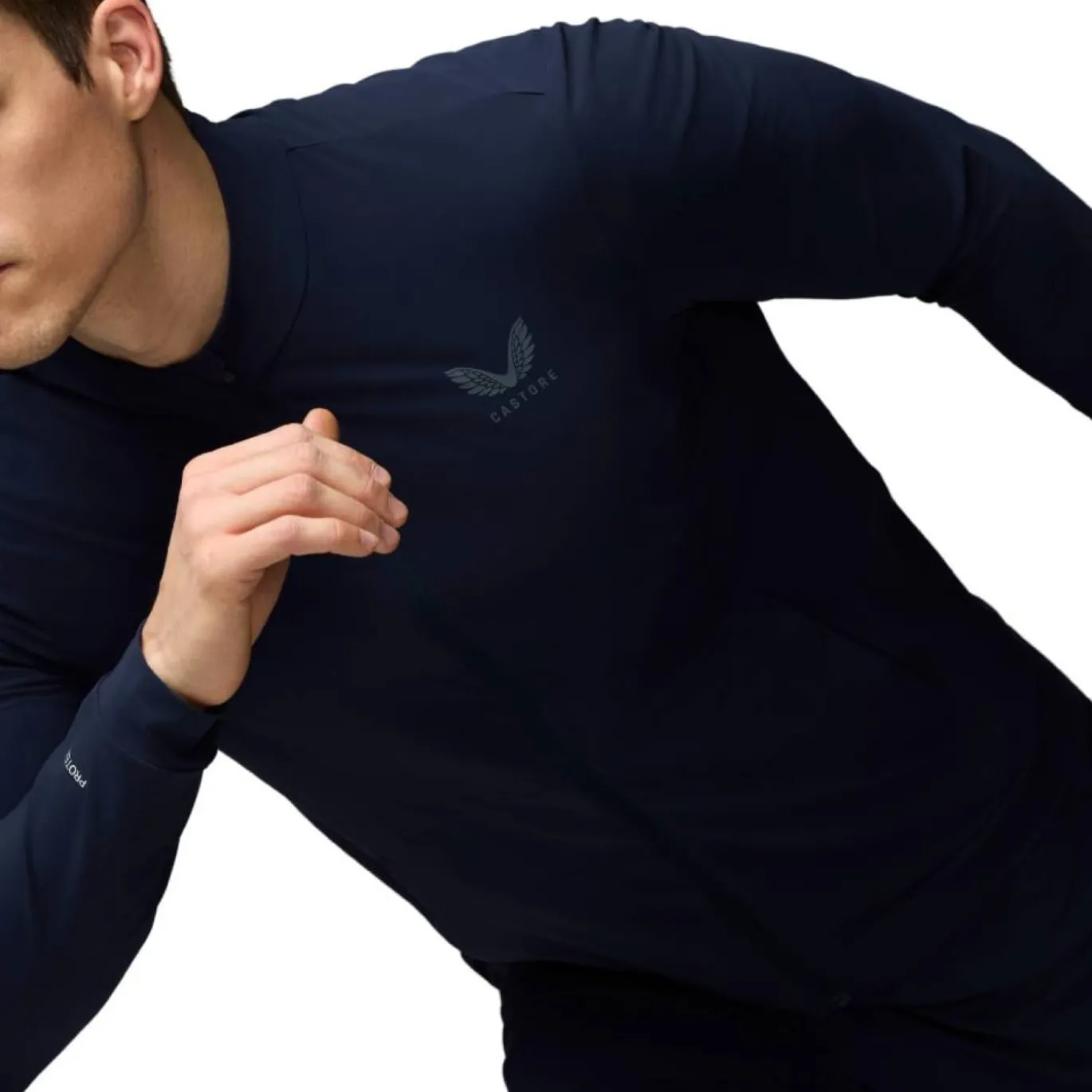 Castore Flex Lifestyle Trainingsjack Donkerblauw Grijs