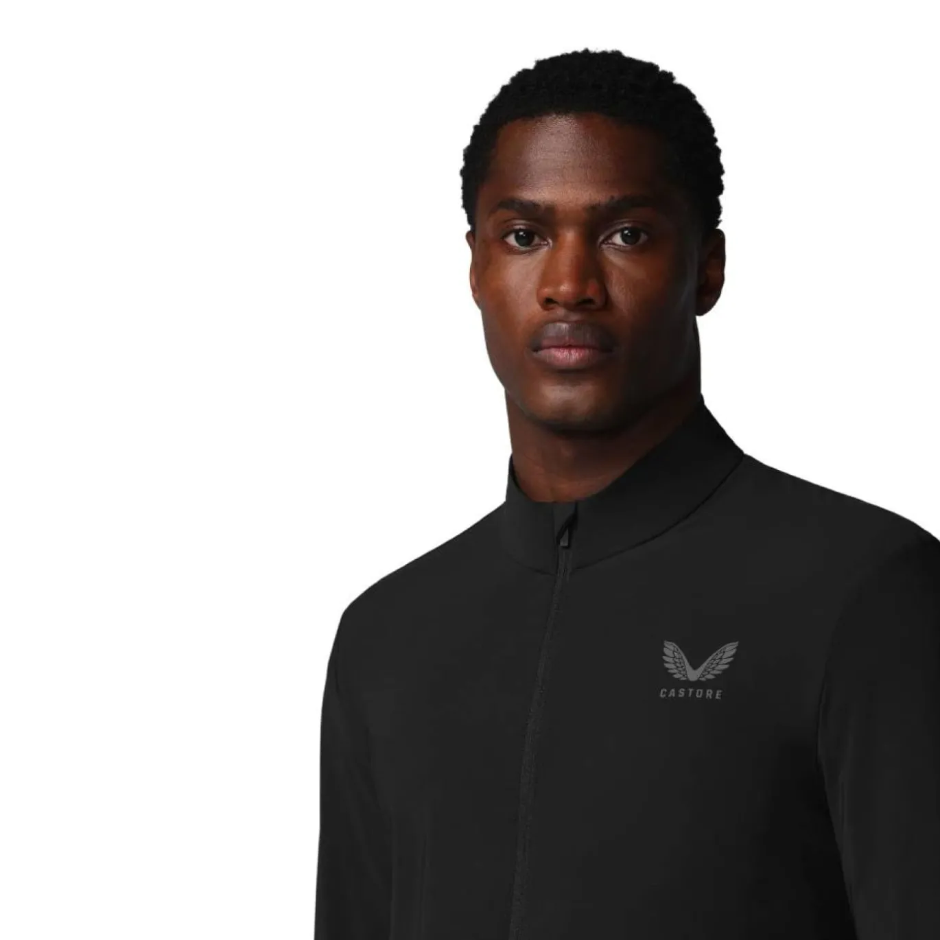 Castore Flex Lifestyle Trainingsjack Zwart Donkergrijs