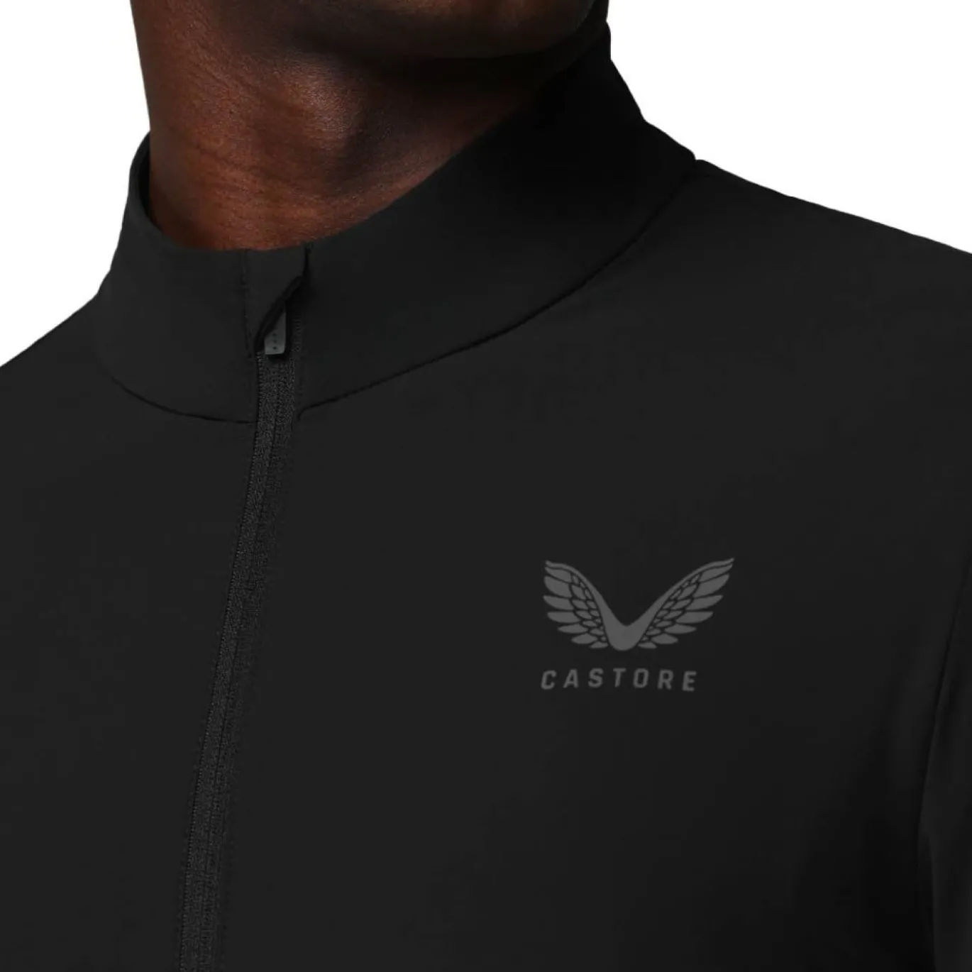Castore Flex Lifestyle Trainingsjack Zwart Donkergrijs