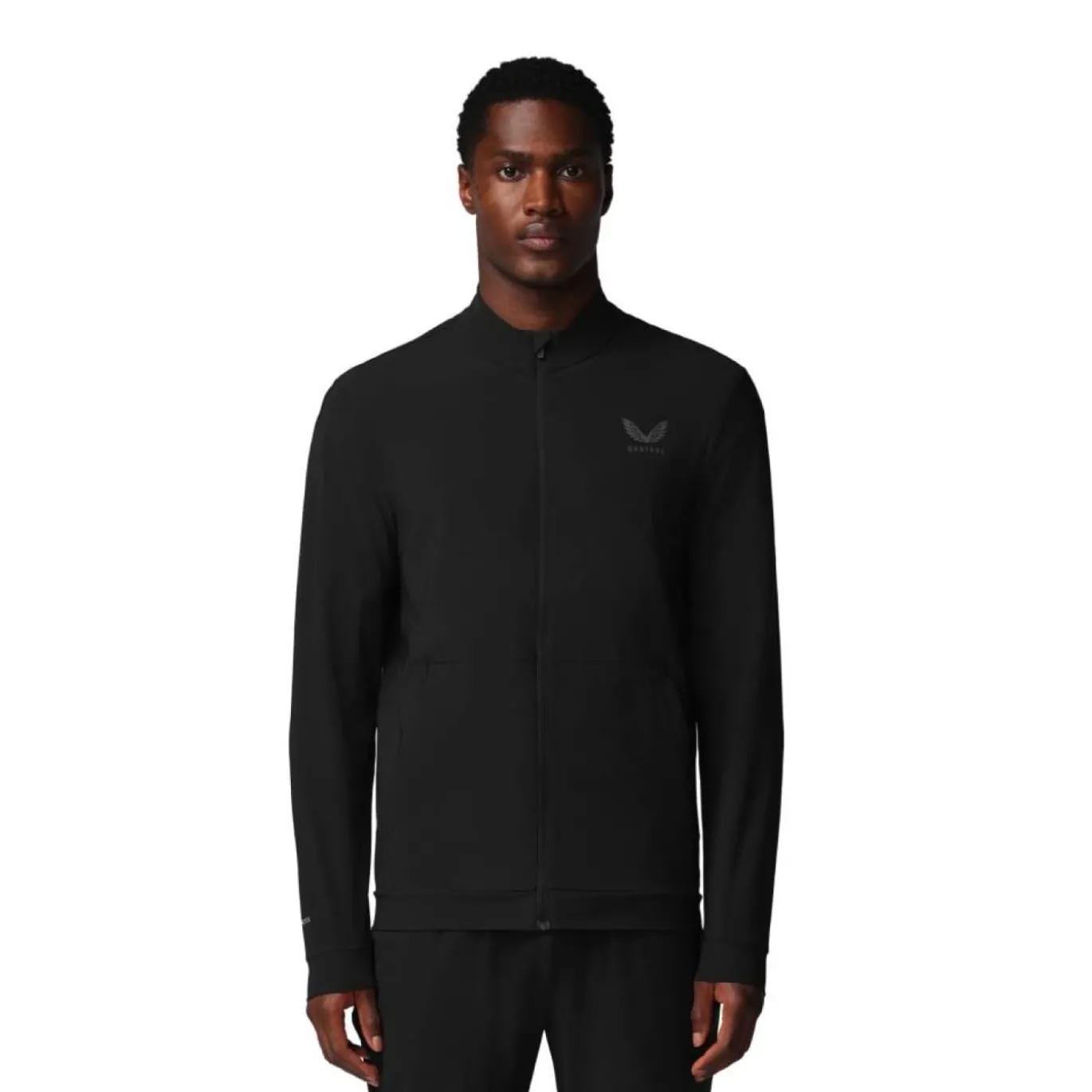 Castore Flex Lifestyle Trainingspak Full-Zip Zwart Donkergrijs
