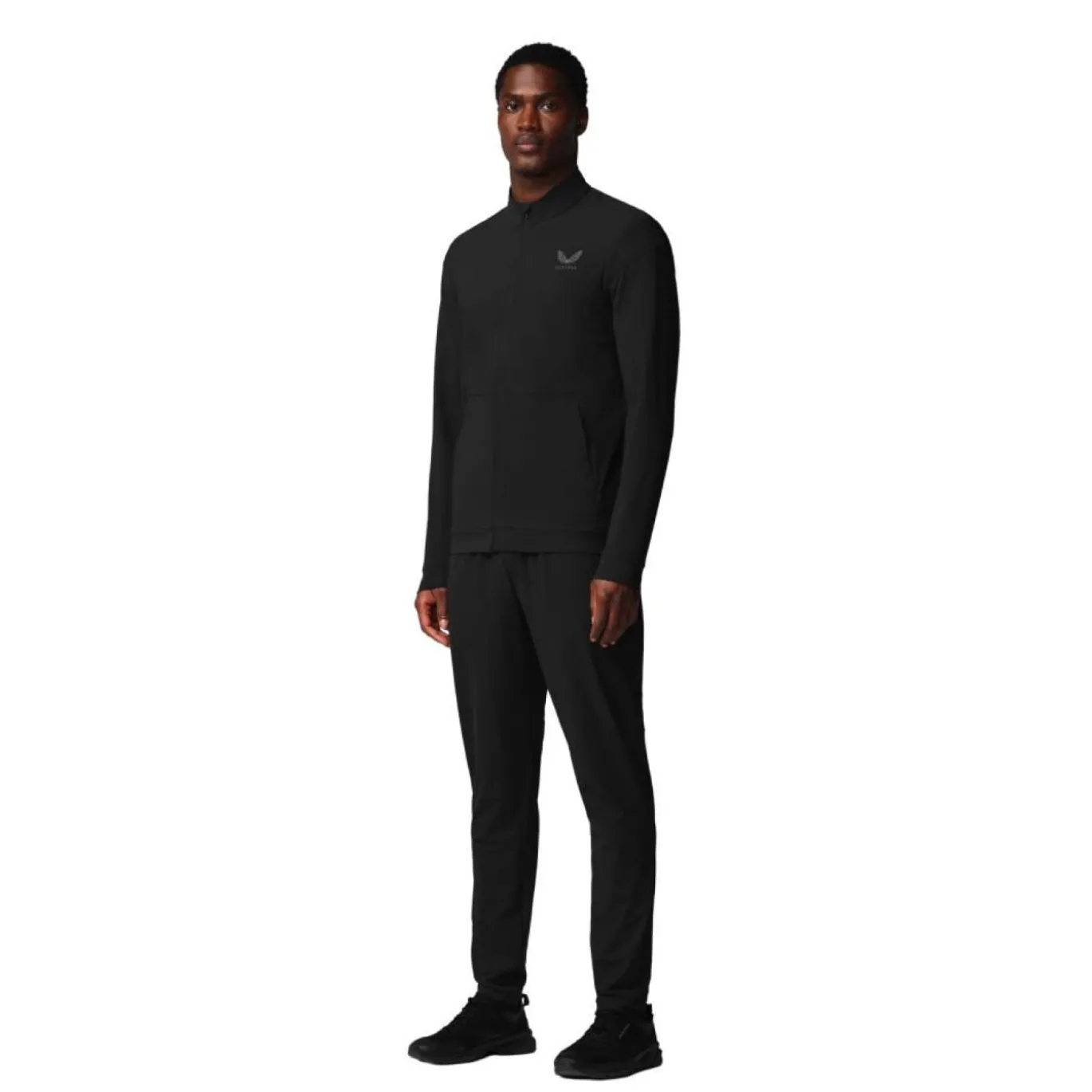 Castore Flex Lifestyle Trainingspak Full-Zip Zwart Donkergrijs