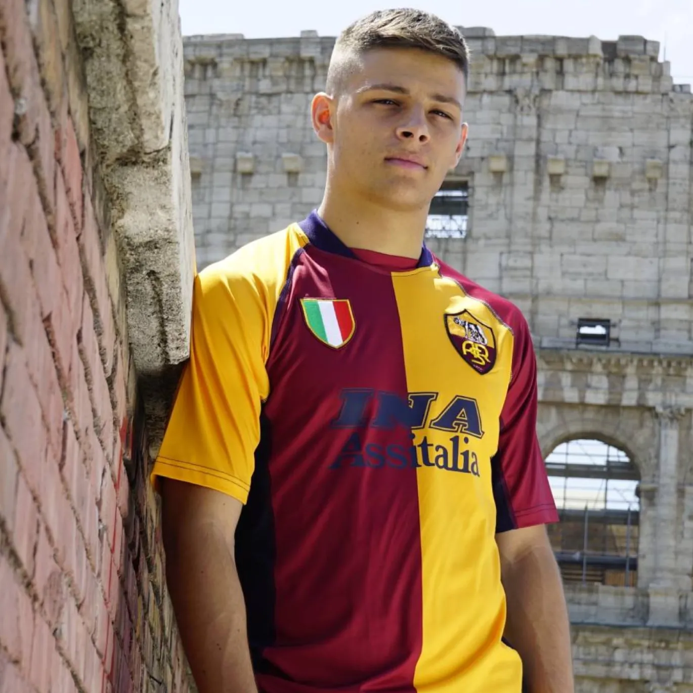 COPA AS Roma Retro Thuisshirt 2001-2002